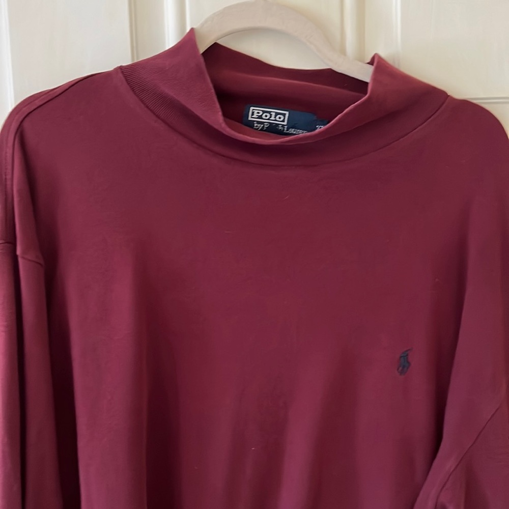 XL Ralph Lerann maroon/burgundy shirt
